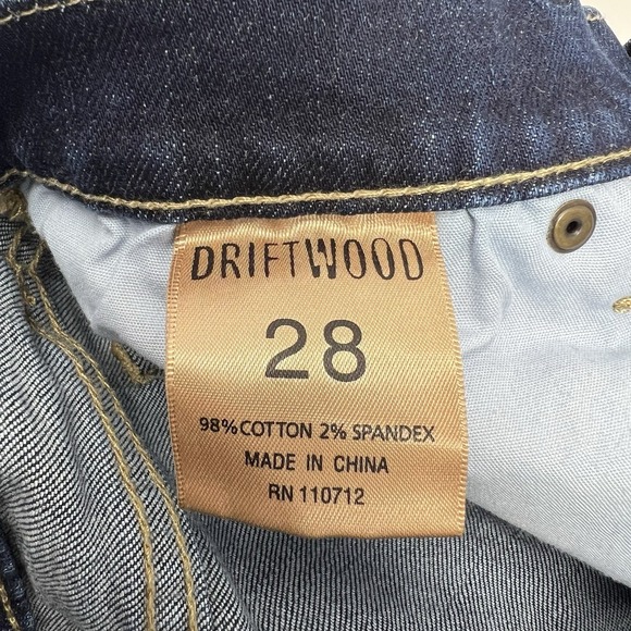 Driftwood Marilyn Classic Fit Blue Floral Embroidery Jeans 28 x 29 Boho - Picture 8 of 10